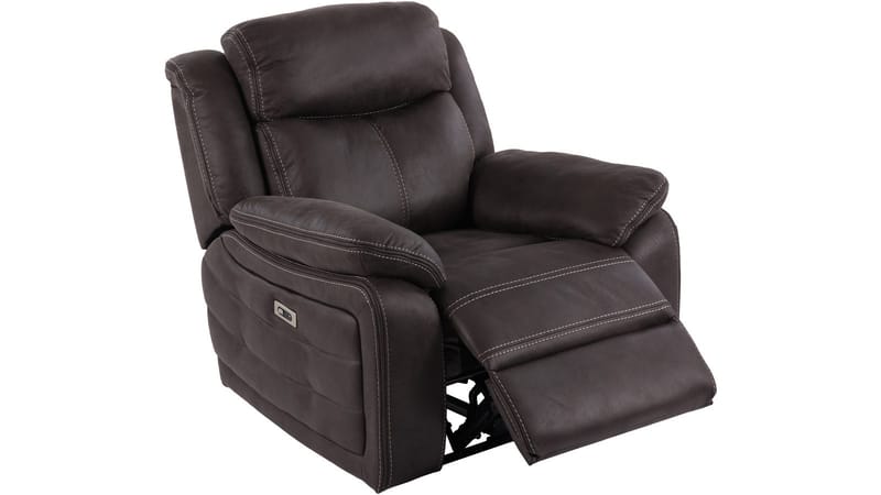 Reclinerlenestol Rindal Stoff Elektrisk - brungrå - Møbler - Stoler - Lenestoler - Recliner