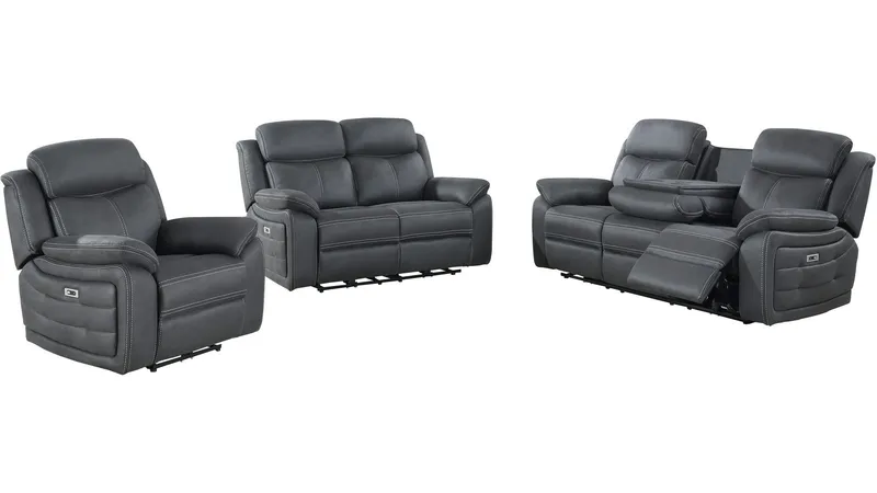 Reclinerlenestol Rindal Stoff Elektrisk - grå - Møbler - Stoler - Lenestoler - Recliner