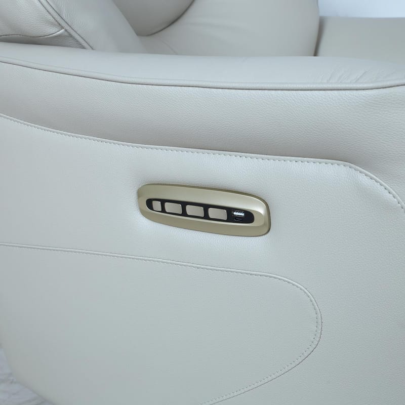 Reclinerlenestol Rosdal med elektrisk mekanisme - beige skinn - Møbler - Stoler - Lenestoler - Recliner