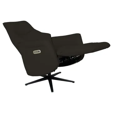 Reclinerlenestol Rosdal med elektrisk mekanisme - brunt skinn - Møbler - Stoler - Lenestoler - Recliner