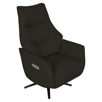Reclinerlenestol Rosdal med elektrisk mekanisme - brunt skinn - Møbler - Stoler - Lenestoler - Recliner