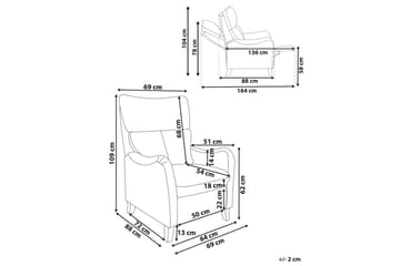 Reclinerlenestol Royston - Møbler - Stoler - Lenestoler - Recliner