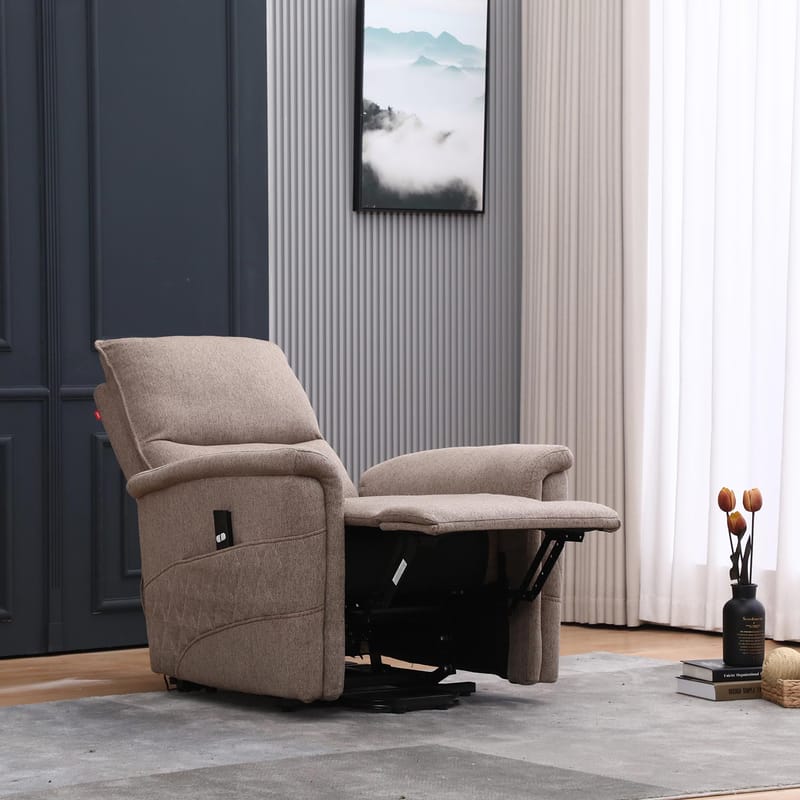 Reclinerlenestol Ulsten med elektrisk løftemekanisme - Beige - Møbler - Stoler - Lenestoler