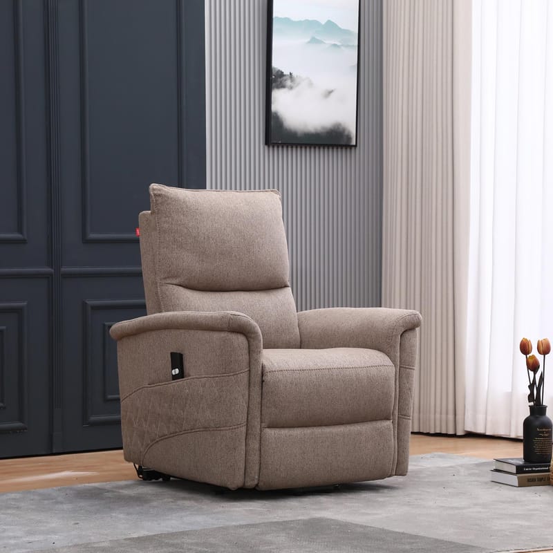 Reclinerlenestol Ulsten med elektrisk løftemekanisme - Beige - Møbler - Stoler - Lenestoler