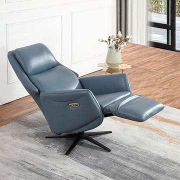Reclinerlenestol Wikros med elektrisk mekanisme - blå - Møbler - Stoler - Lenestoler - Recliner