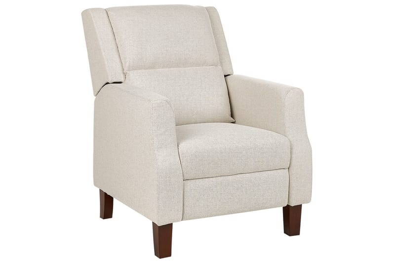 Reclinerstol Egersund Beige/mørkt tre - Beige/mørkt tre - Møbler - Stoler - Lenestoler - Liggestol