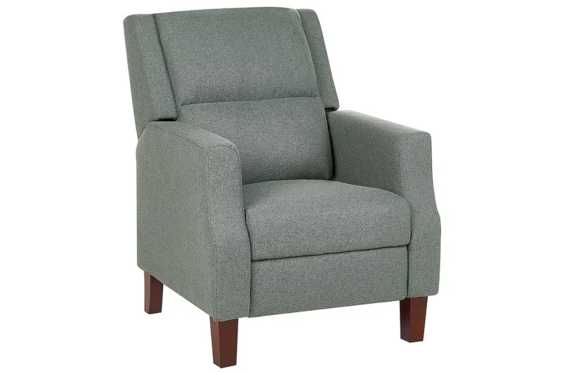 Reclinerstol Egersund Grønn/mørkt tre, Grønn/mørkt tre