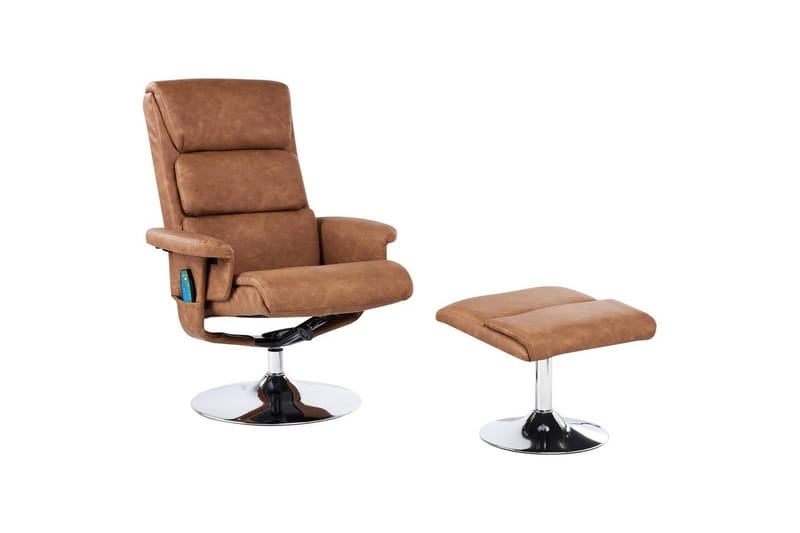 Reclinerstol Legend, Brun, Sølv