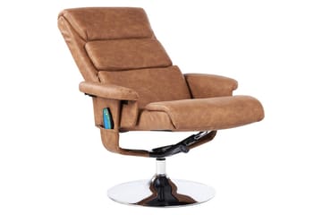 Reclinerstol Legend - Brun, Sølv - Møbler - Stoler - Lenestoler - Massasjestol