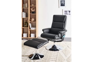 Reclinerstol Legend - Svart, Sølv - Møbler - Stoler - Lenestoler - Massasjestol