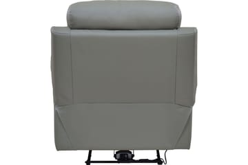 Reclinerstol Loft24 Lenestol Lannilis lysegrå, PU/tre/metall, elektrisk hvilestol Ljusgrå - Møbler - Stoler - Lenestoler - Recliner