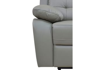 Reclinerstol Loft24 Lenestol Lannilis lysegrå, PU/tre/metall, elektrisk hvilestol Ljusgrå - Møbler - Stoler - Lenestoler - Recliner