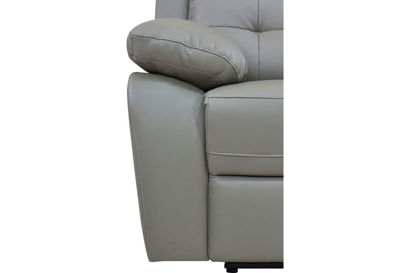 Reclinerstol Loft24 Lenestol Lannilis lysegrå, PU/tre/metall, elektrisk hvilestol Ljusgrå - Møbler - Stoler - Lenestoler - Recliner