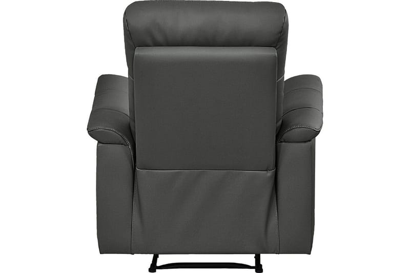 Reclinerstol Loft24 Lenestol Southbrook grå, PU/tre/metall, elektrisk hvilestol Grå - Møbler - Stoler - Lenestoler - Recliner