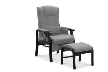Reclinerstol NO_BRAND Saika Reclinerstol Elektrisk Lysegrå - Møbler - Stoler - Lenestoler - Recliner
