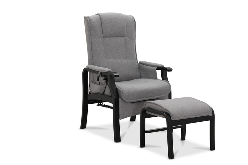 Reclinerstol NO_BRAND Saika Reclinerstol Elektrisk Lysegrå - Møbler - Stoler - Lenestoler - Recliner