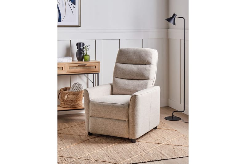 Reclinerstol Sande Beige/svart - Beige/svart - Møbler - Stoler - Lenestoler - Liggestol
