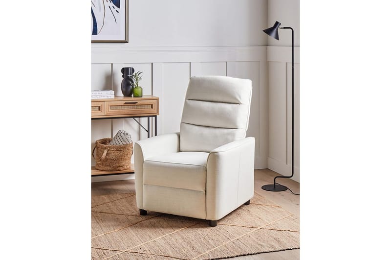 Reclinerstol Sande Hvit/Svart - Hvit/Svart - Møbler - Stoler - Lenestoler - Recliner