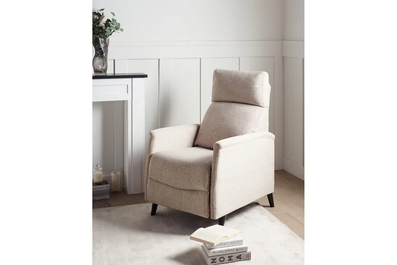 Reclinerstol Selvik Beige/svart - Beige/svart - Møbler - Stoler - Lenestoler - Recliner