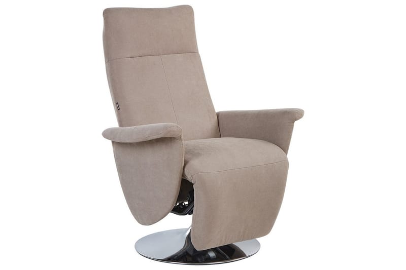 Reclinerstol Prime Taupe/Sølv - Taupe/Sølv - Møbler - Stoler - Lenestoler - Liggestol