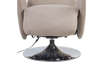 Reclinerstol Prime Taupe/Sølv - Taupe/Sølv - Møbler - Stoler - Lenestoler - Recliner