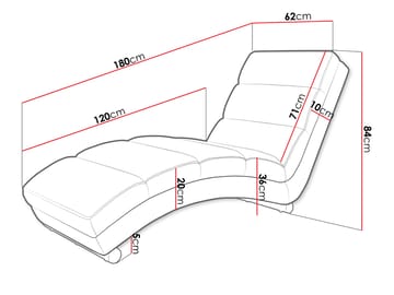 Regalado LiggLenestol - Grå - Møbler - Stoler - Lenestoler - Liggestol