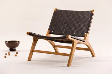 Rike Loungelenestol - Brun/Beige - Møbler - Stoler - Lenestoler