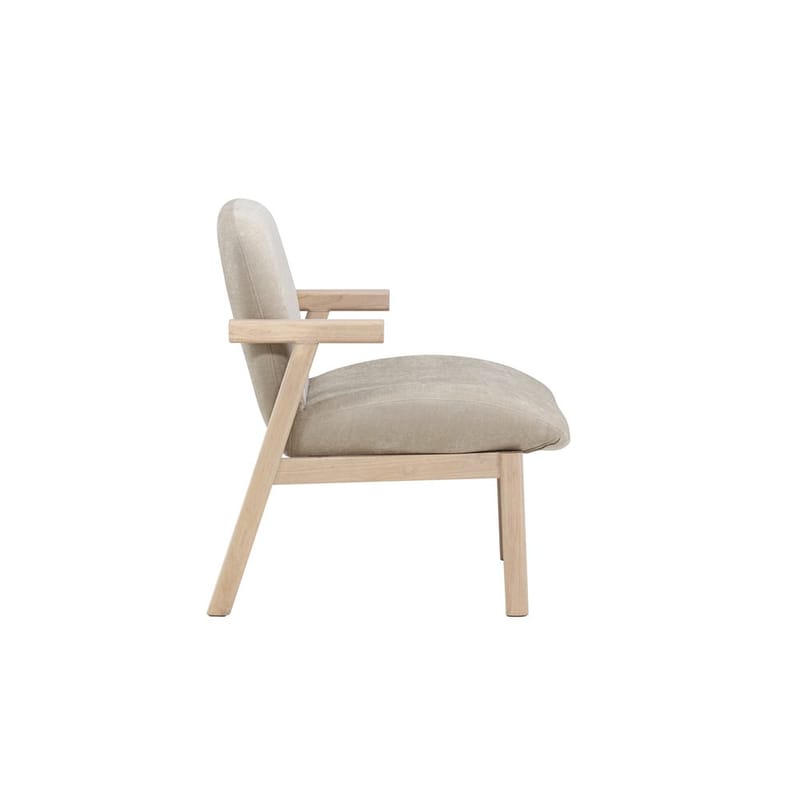 Rile Lenestol i Stoff - Beige - Møbler - Stoler - Lenestoler