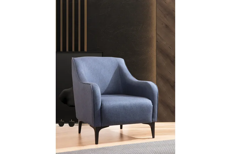 Rossland Lenestol - Blå - Møbler - Stoler - Lenestoler