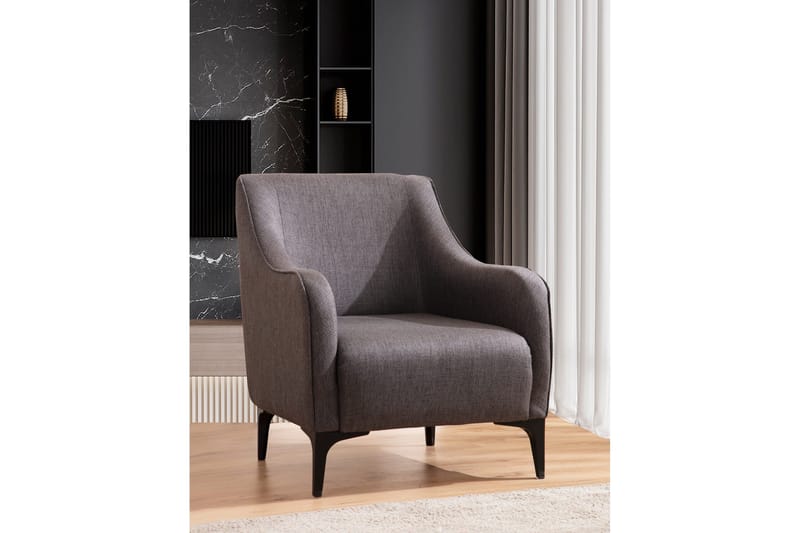 Rossland Lenestol - Mørkegrå - Møbler - Stoler - Lenestoler