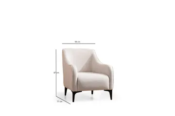 Rossland Lenestol - Offwhite - Møbler - Stoler - Lenestoler