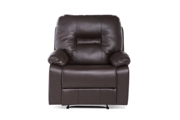 Rovik Oval Recliner-lenestol i Kunstlær - Brun - Møbler - Stoler - Lenestoler
