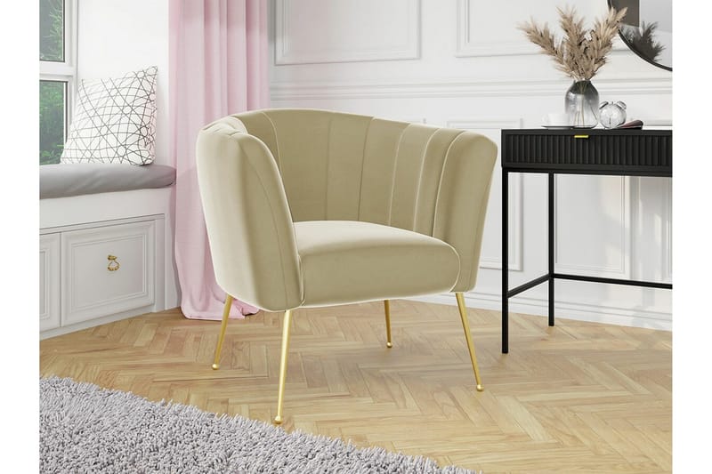 Rushmore Fåtölj Beige/Wood - Møbler - Stoler - Lenestoler