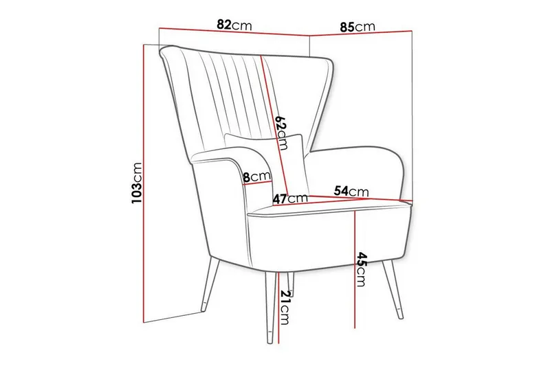 Rushmore Fåtölj Black - Møbler - Stoler - Lenestoler