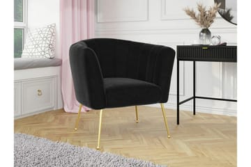 Rushmore Fåtölj Black/Gold - Møbler - Stoler - Lenestoler
