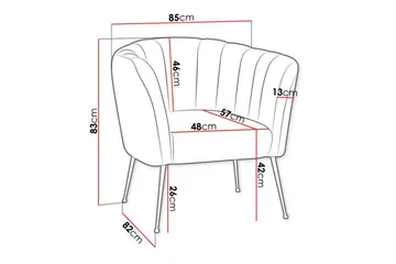 Rushmore Fåtölj Black/Gold - Møbler - Stoler - Lenestoler