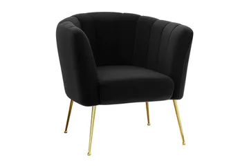 Rushmore Fåtölj Black/Gold - Møbler - Stoler - Lenestoler