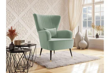 Rushmore Fåtölj Black/Green - Møbler - Stoler - Lenestoler