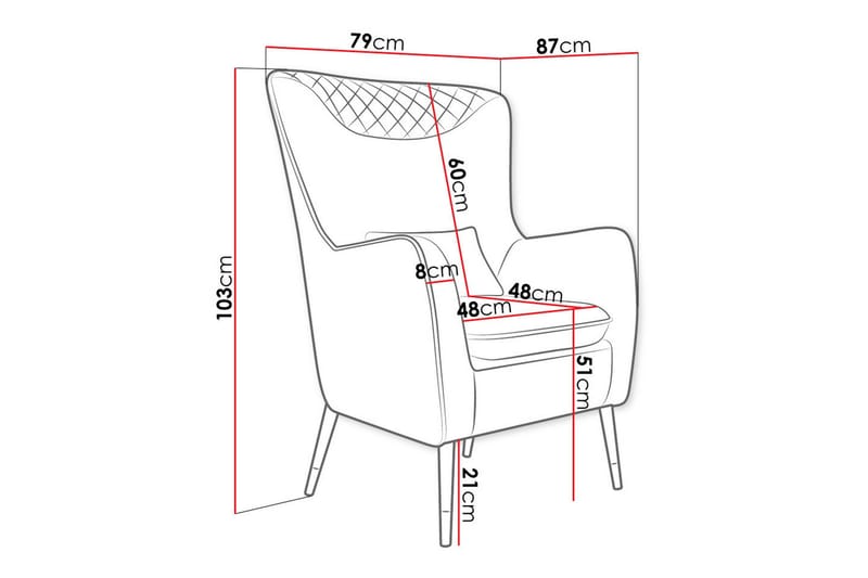 Rushmore Fåtölj Brown/Black - Møbler - Stoler - Lenestoler