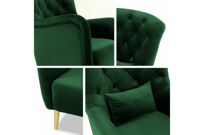 Rushmore Fåtölj Dark green - Møbler - Stoler - Lenestoler