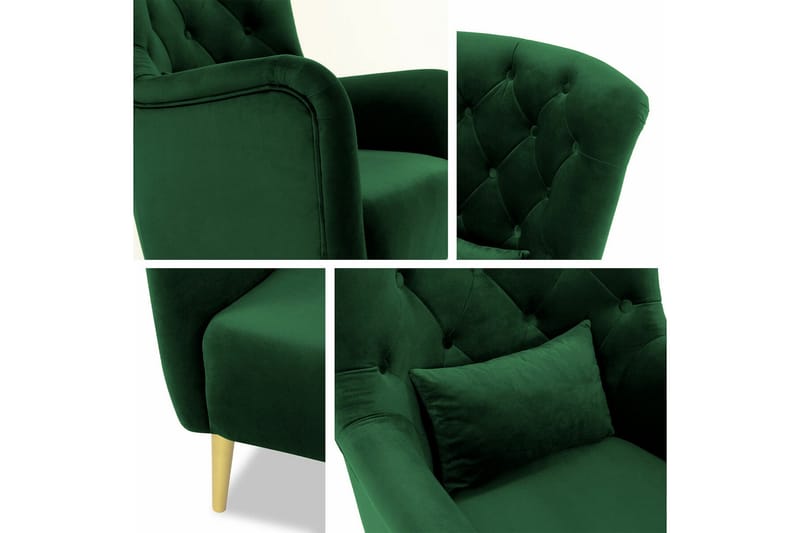 Rushmore Fåtölj Dark green - Møbler - Stoler - Lenestoler