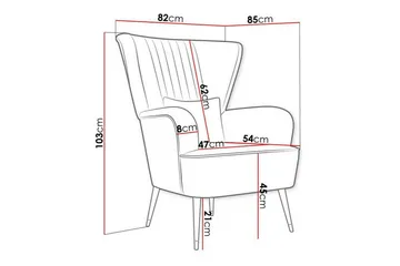Rushmore Fåtölj Dark green - Møbler - Stoler - Lenestoler