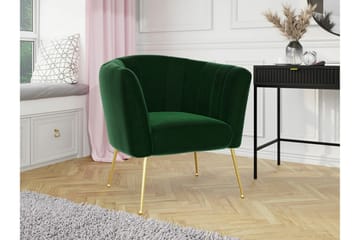 Rushmore Fåtölj Dark green/Gold - Møbler - Stoler - Lenestoler