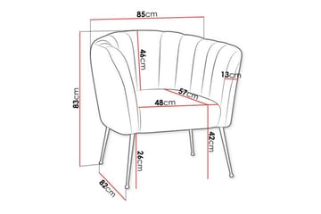 Rushmore Fåtölj Dark green/Gold - Møbler - Stoler - Lenestoler
