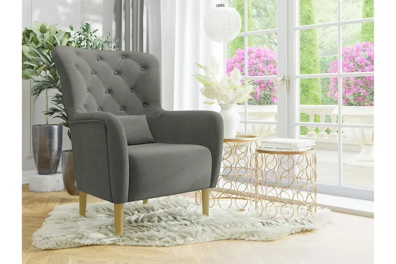 Rushmore Fåtölj Dark grey - Møbler - Stoler - Lenestoler