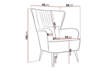 Rushmore Fåtölj Dark grey - Møbler - Stoler - Lenestoler