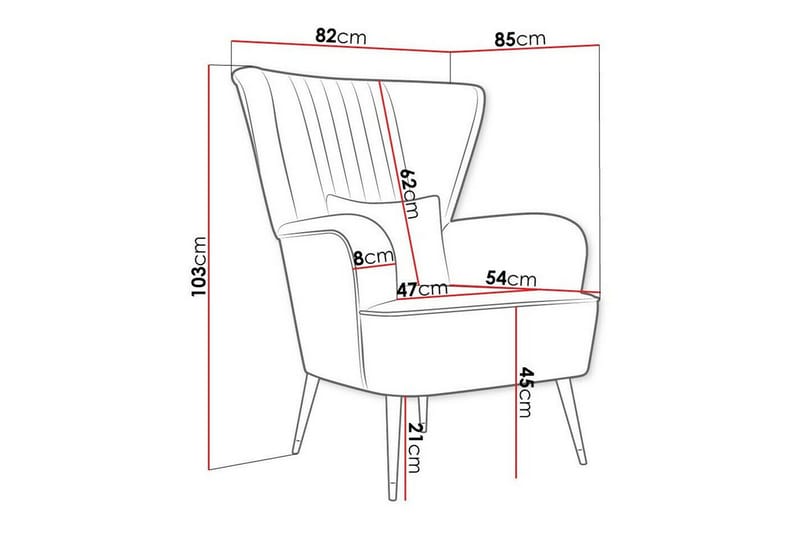 Rushmore Fåtölj Dark grey - Møbler - Stoler - Lenestoler
