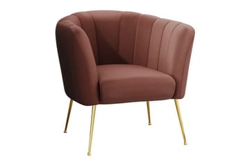 Rushmore Fåtölj Gold/Brown - Møbler - Stoler - Lenestoler