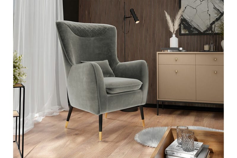 Rushmore Fåtölj Grey/Black - Møbler - Stoler - Lenestoler