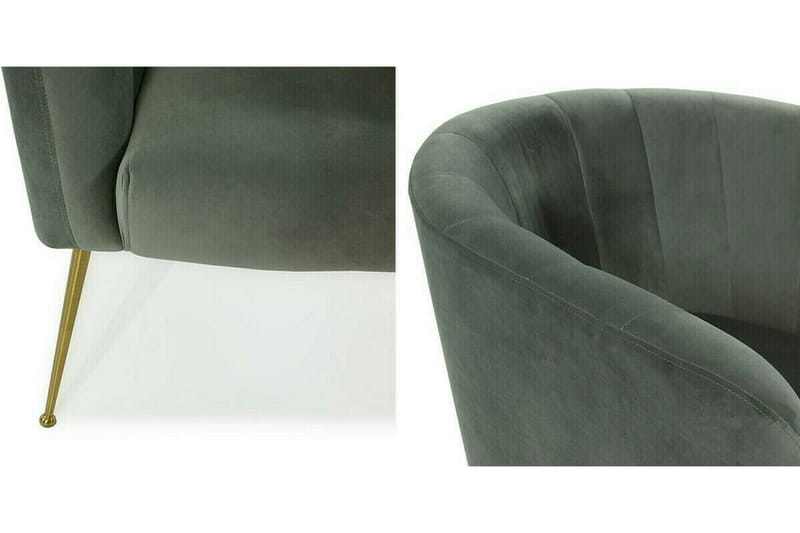 Rushmore Fåtölj Grey/Gold - Møbler - Stoler - Lenestoler